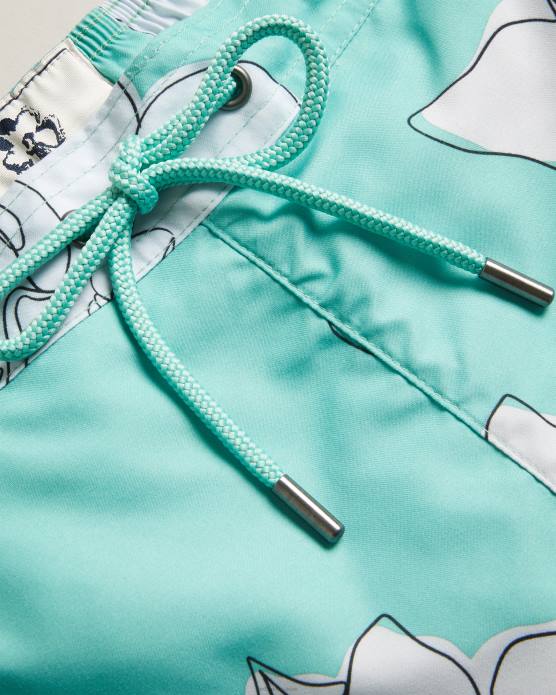 Ted Baker Hommes 60VD1492 vêtements Ampbell - short de bain à fleurs menthe