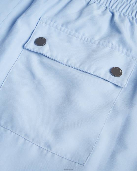 Ted Baker Hommes 60VD1498 vêtements short de bain uni nairdal bleu clair