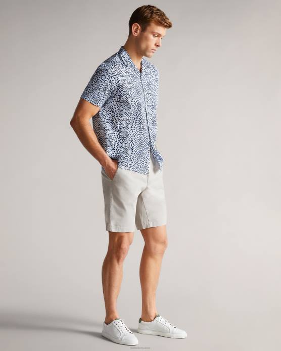 Ted Baker Hommes 60VD1343 vêtements short chino ashfrd gris clair