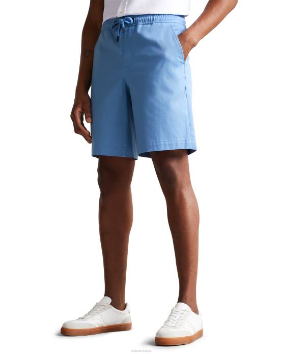 Ted Baker Hommes 60VD1571 vêtements mordon short en sergé à cordon de serrage bleu
