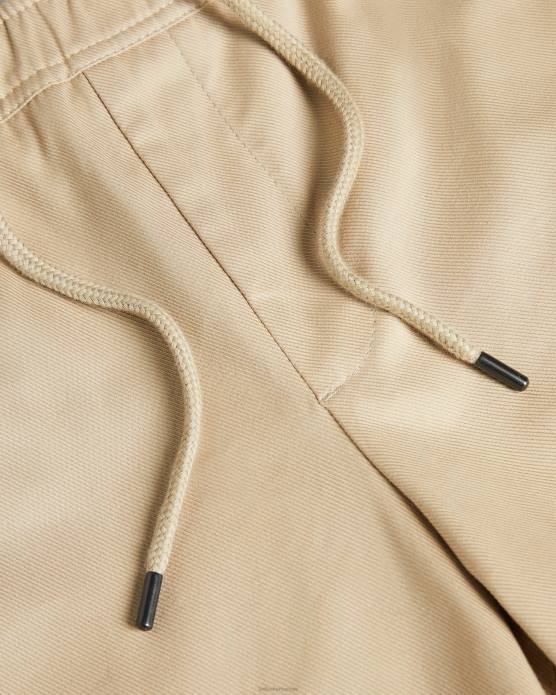 Ted Baker Hommes 60VD1590 vêtements mordon short en sergé à cordon de serrage naturel