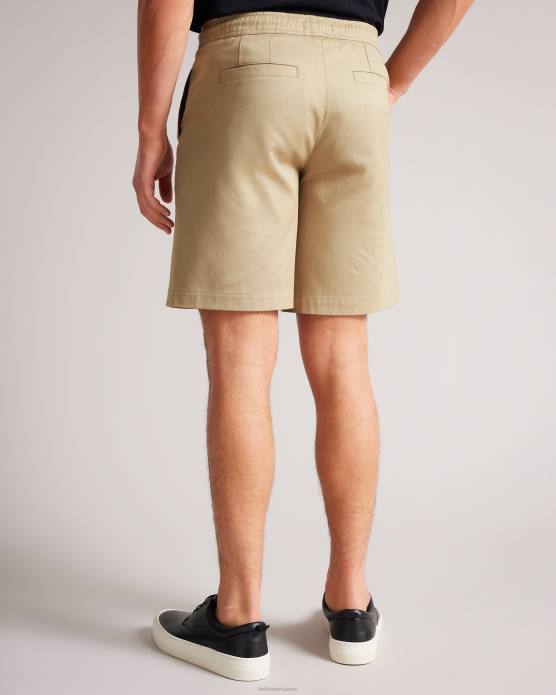 Ted Baker Hommes 60VD1590 vêtements mordon short en sergé à cordon de serrage naturel
