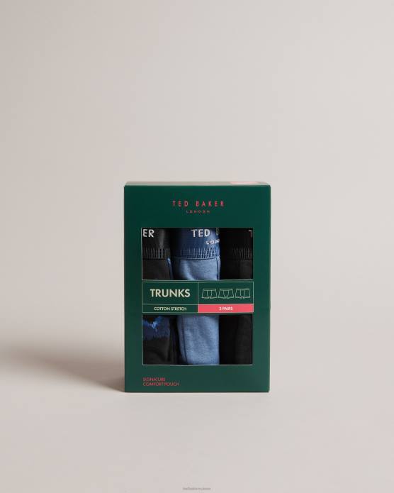 Ted Baker Hommes 60VD1555 vêtements lot de 3 boxers assortis gaspard assorti