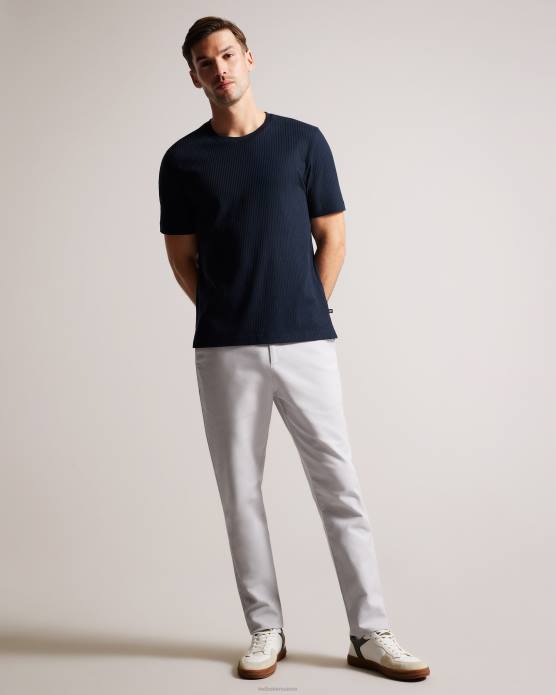 Ted Baker Hommes 60VD1479 vêtements rakes - t-shirt coupe classique texturé marine