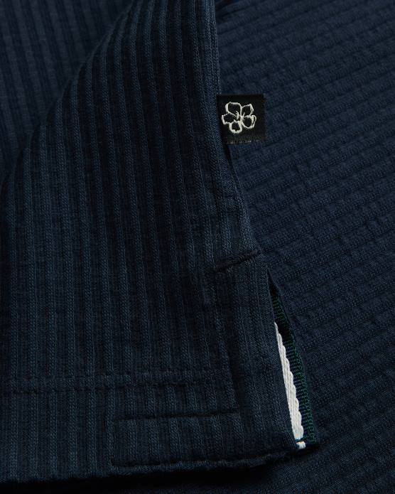 Ted Baker Hommes 60VD1479 vêtements rakes - t-shirt coupe classique texturé marine