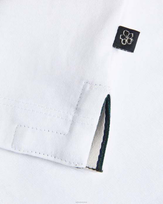 Ted Baker Hommes 60VD1523 vêtements farow - t-shirt griffé coupe classique à manches courtes blanc