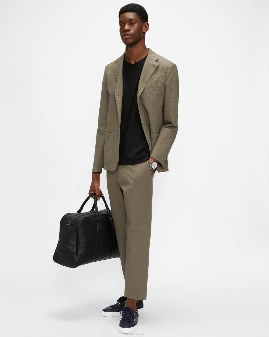 Ted Baker Hommes 60VD1592 vêtements t-shirt coupe régulière funda ss noir