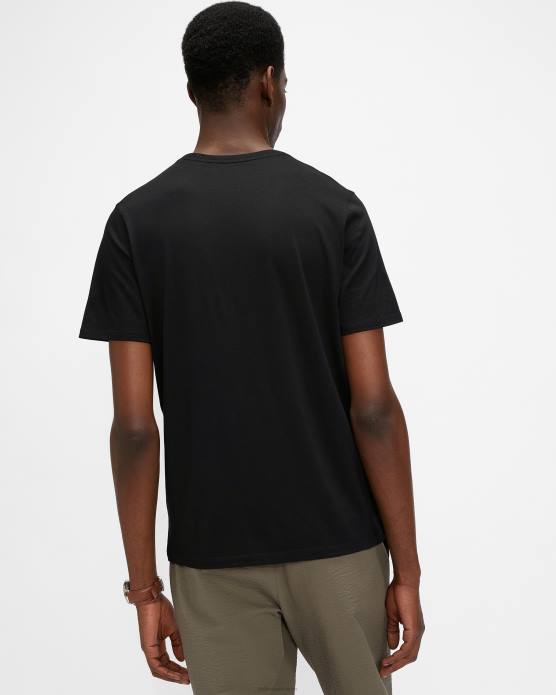 Ted Baker Hommes 60VD1592 vêtements t-shirt coupe régulière funda ss noir