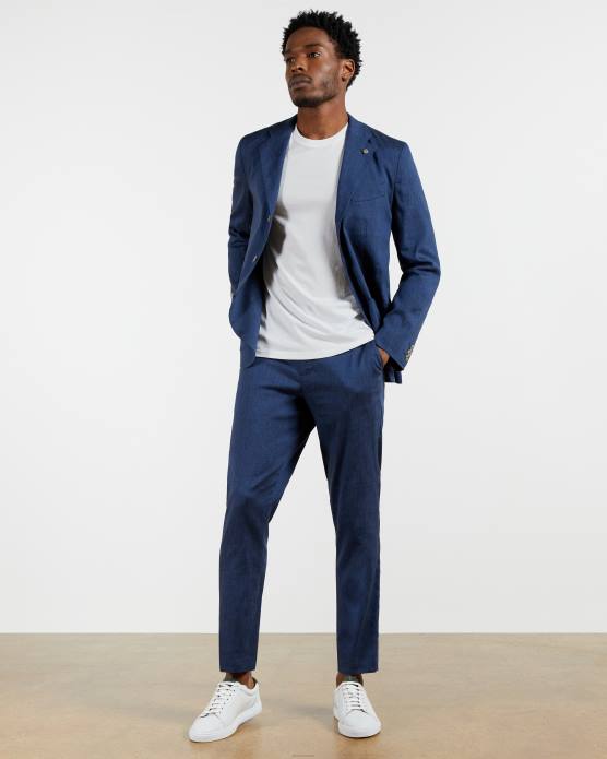 Ted Baker Hommes 60VD1623 vêtements t-shirt coupe régulière funda ss blanc