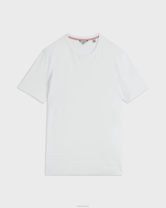 Ted Baker Hommes 60VD1623 vêtements t-shirt coupe régulière funda ss blanc