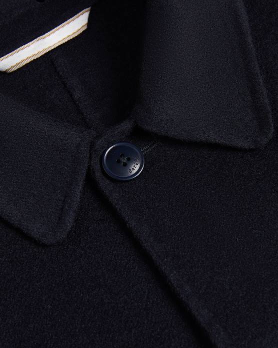 Ted Baker Hommes 60VD1206 vêtements veste à col en laine mélangée Sharpow marine