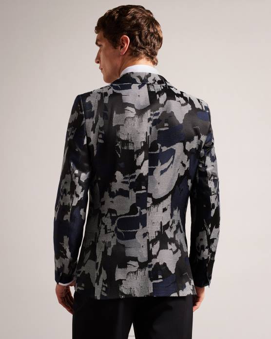 Ted Baker Hommes 60VD1218 vêtements veste de soirée à simple boutonnage Diegan noir
