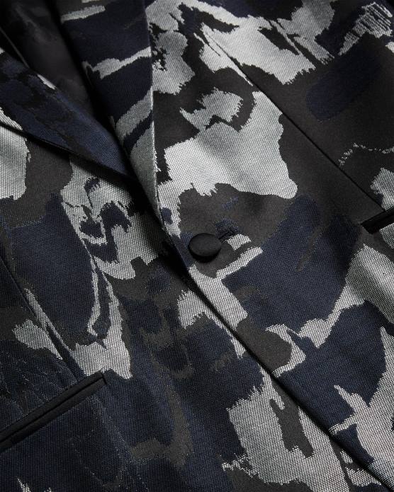 Ted Baker Hommes 60VD1218 vêtements veste de soirée à simple boutonnage Diegan noir