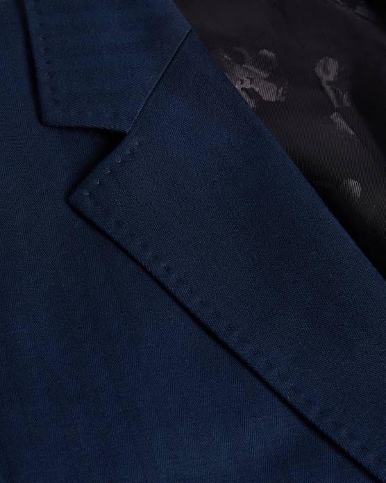 Ted Baker Hommes 60VD1230 vêtements veste de costume rayée en coton et lin shakerj marine