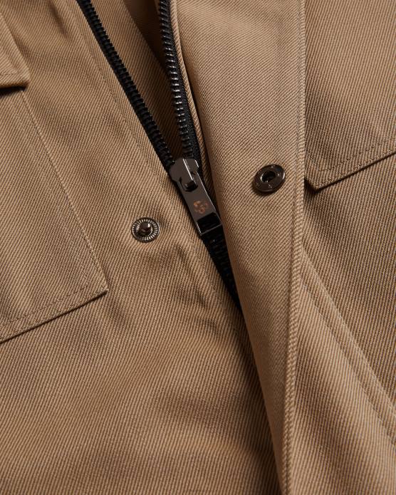 Ted Baker Hommes 60VD1260 vêtements veste finnj en pure laine à manches raglan naturel