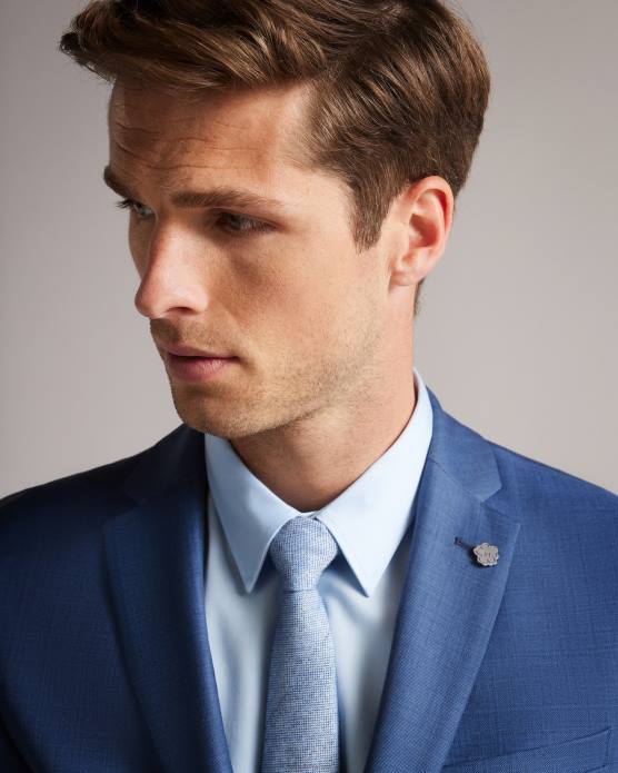 Ted Baker Hommes 60VD1337 vêtements camdejs veste de costume slim bleu clair bleu clair