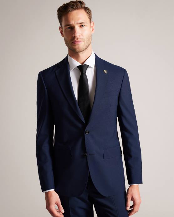 Ted Baker Hommes 60VD1353 vêtements jvjktbl - veste de costume slim brt-bleu