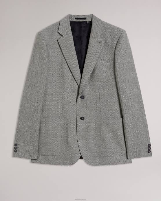 Ted Baker Hommes 60VD1405 vêtements veste à chevrons Luccaj gris