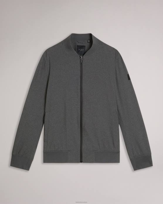 Ted Baker Hommes 60VD1424 vêtements elmhrst - blouson aviateur stretch texturé gris