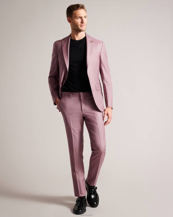 Ted Baker Hommes 60VD1440 vêtements ignacej veste de costume en pure laine rose
