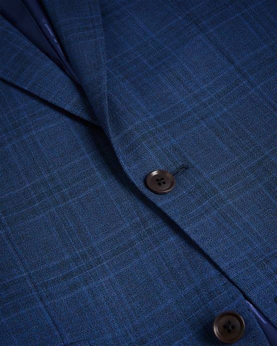 Ted Baker Hommes 60VD1483 vêtements veste de costume à carreaux bleu marine drydenj marine