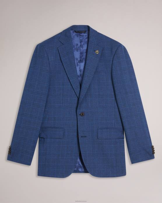 Ted Baker Hommes 60VD1483 vêtements veste de costume à carreaux bleu marine drydenj marine
