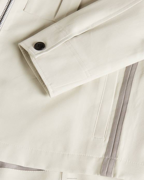 Ted Baker Hommes 60VD1527 vêtements veste courte bodley double face écru