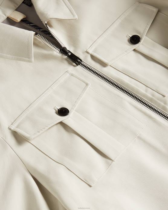 Ted Baker Hommes 60VD1527 vêtements veste courte bodley double face écru