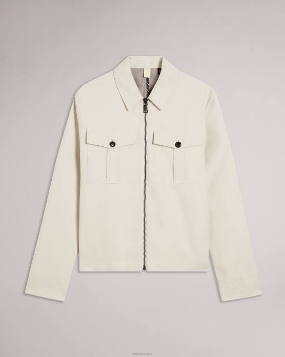 Ted Baker Hommes 60VD1527 vêtements veste courte bodley double face écru