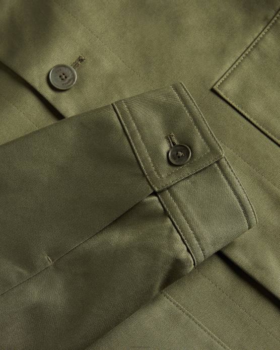 Ted Baker Hommes 60VD1560 vêtements veste en sergé de satin de coton lucianj vert foncé