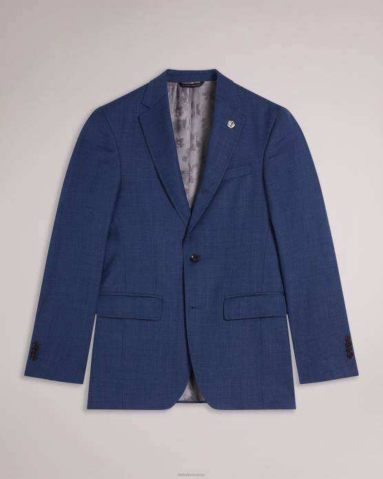 Ted Baker Hommes 60VD1607 vêtements veste de costume en laine bleu marine upsalaj marine